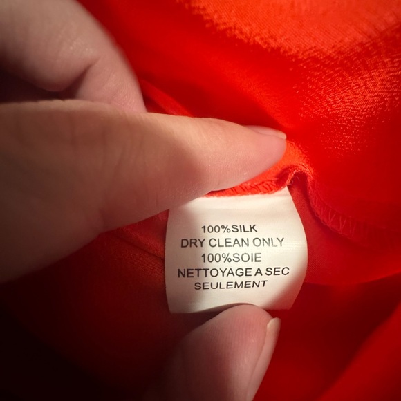 Trina Turk Bold Orange Blouse - Picture 3 of 6